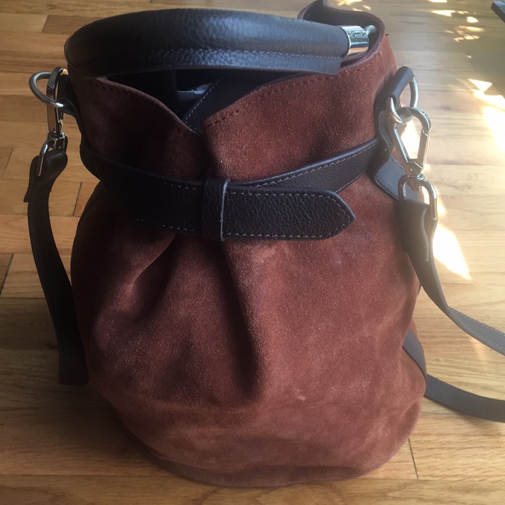 Zara real leather handbag